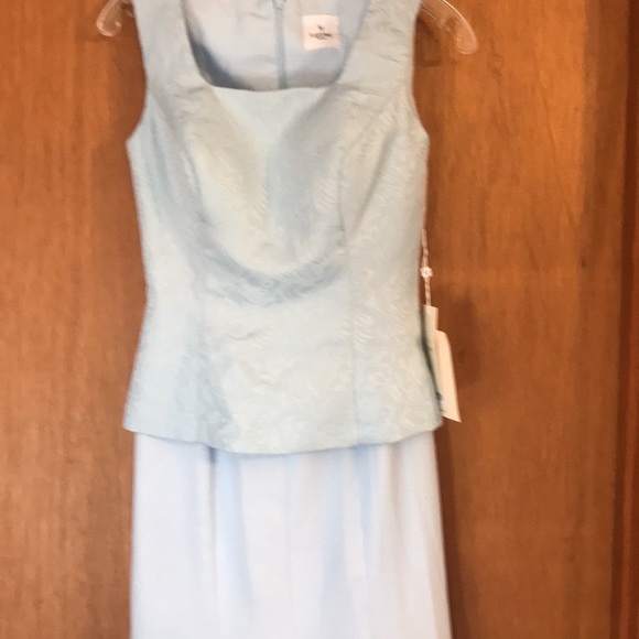 NWT LanTing Bride mother of the groom/ bride dress. Lite blue dress with jacket - Picture 5 of 11